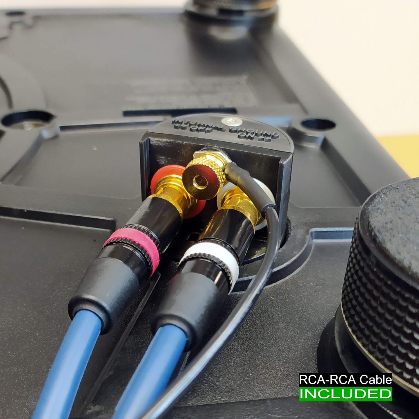 Technics SL-1200 RCA Upgrade Kit (Binding Post Ground Terminal) + RCA-RCA Cable