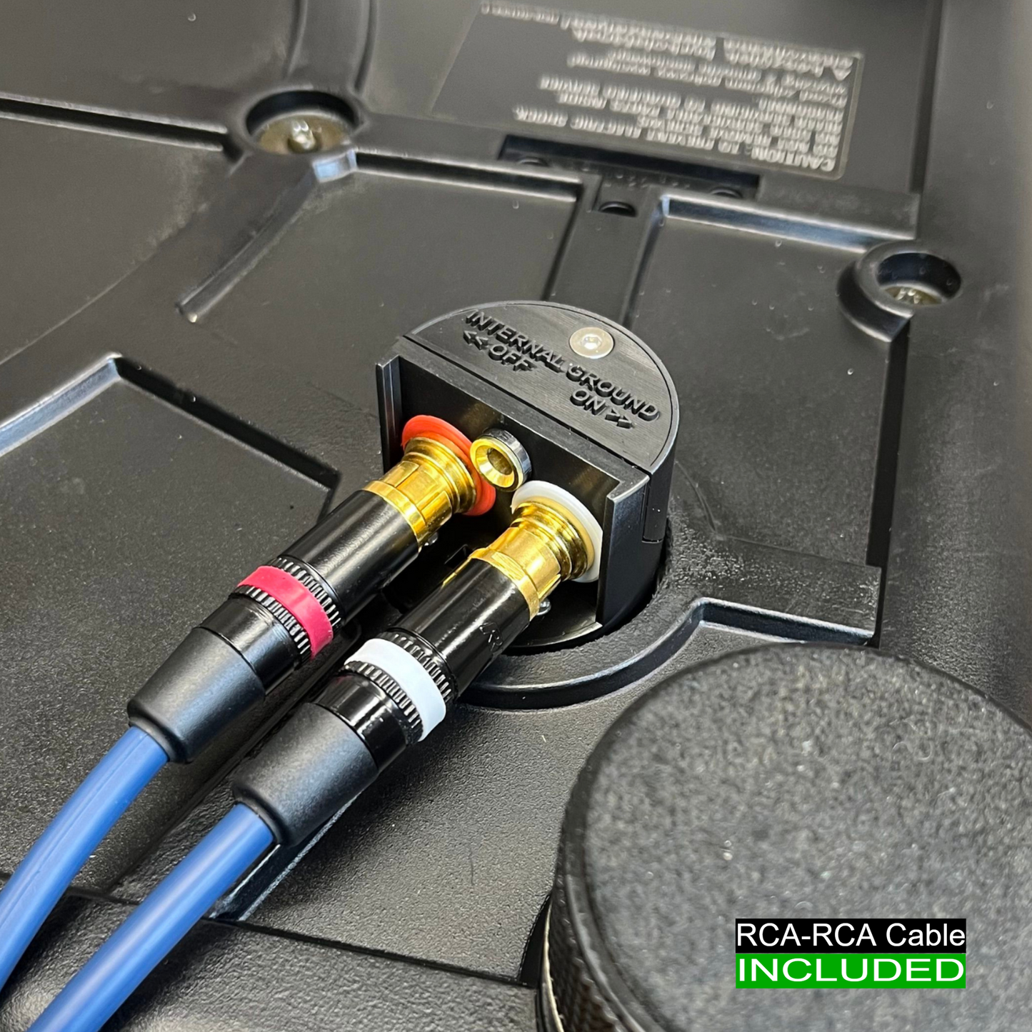 Technics SL-1200 RCA Upgrade Kit (4mm Banana Ground Terminal) + AC Power Kit + RCA-RCA Cable