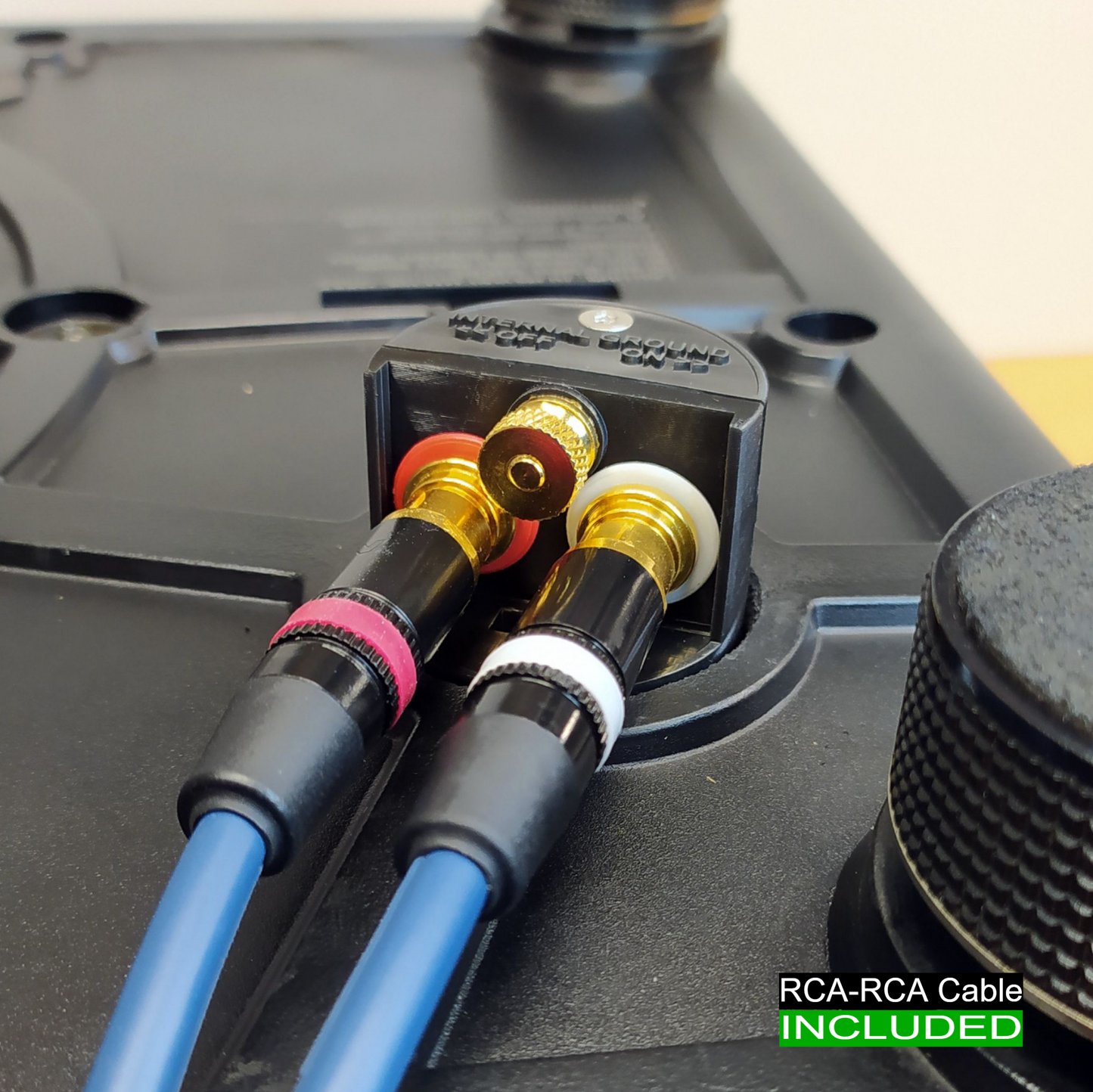 Technics SL-1200 RCA Upgrade Kit (Binding Post Ground Terminal) + RCA-RCA Cable