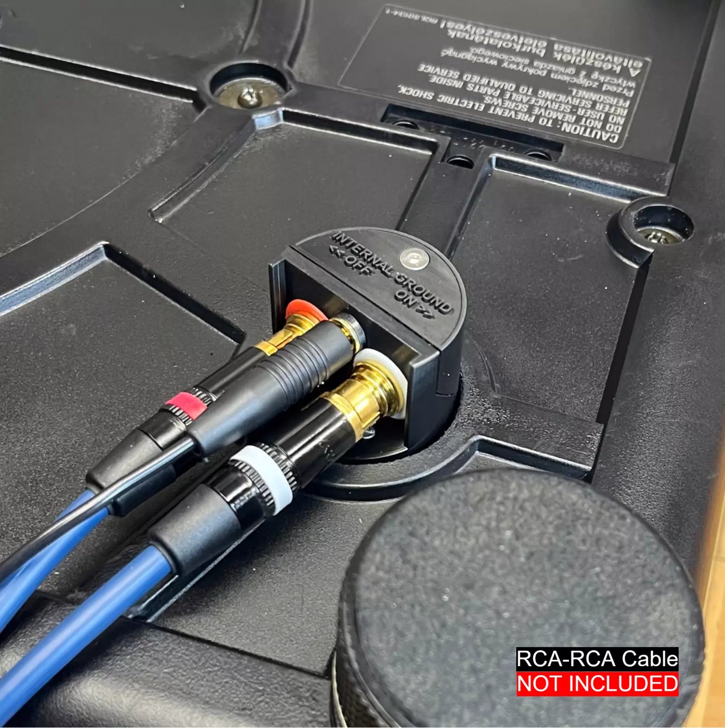 Technics SL-1200 RCA Upgrade Kit (4mm Banana Ground Terminal)