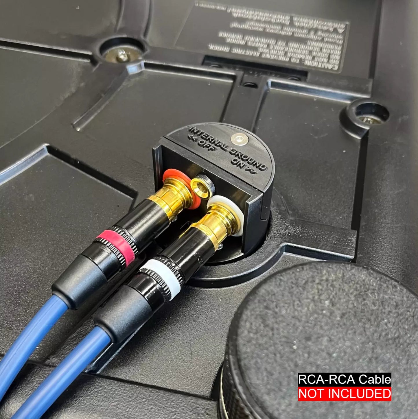 Technics SL-1200 External RCA Kit - Internal / External ground connection switch