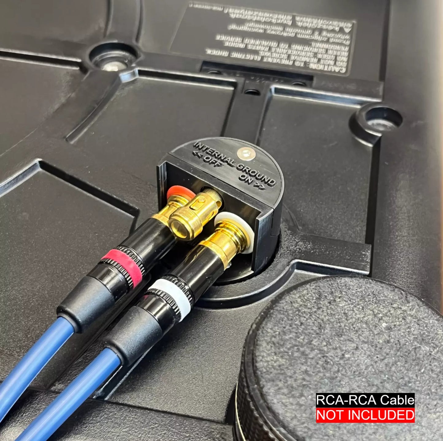 Technics SL-1200 External RCA Kit - Internal / External ground connection switch